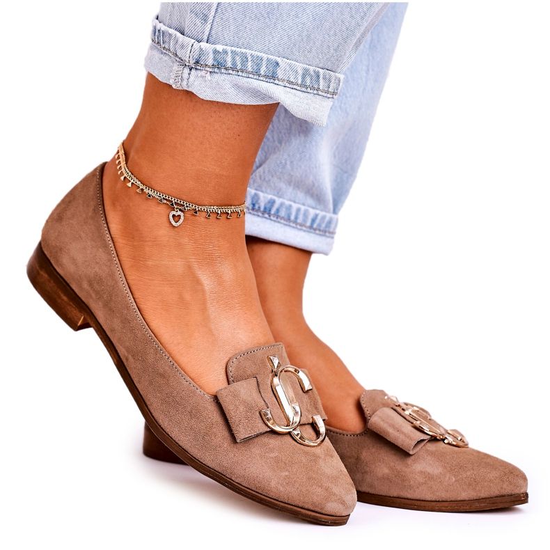 Nicole Ženske antilop balerinke svijetlosmeđe Mary-Jane smeđa