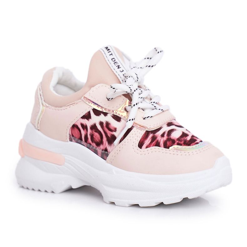 FRROCK Dječje sportske cipele u leopard uzorku Pink Penny bež ružičasta