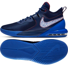 Nike Air Max Impact M CI1396 400 Cipele za košarku crvena, tamnoplava, plava tamnoplava