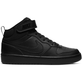 Nike Court Borough Mid 2 dječje cipele crne CD7782 001 crna