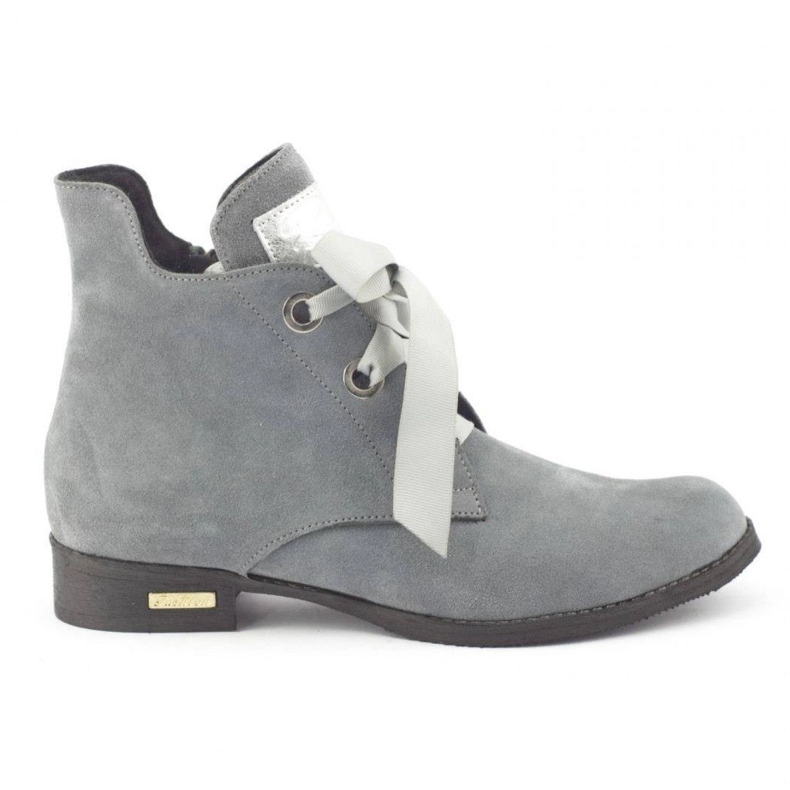 Olivier Flora sive čizme s vrpcom siva