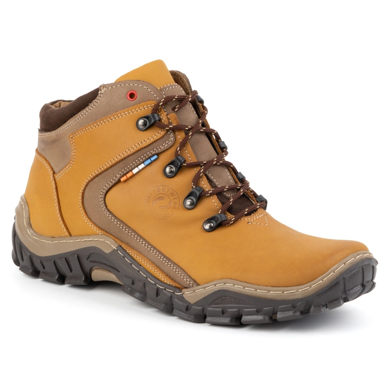 Olivier Muške zimske cipele 129 Žuta žuta boja