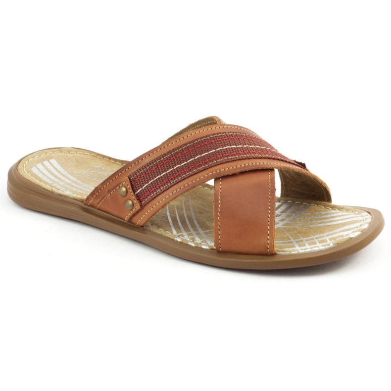 Muške papuče 330 smeđe smeđa