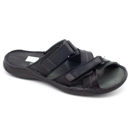 Polbut Crne SA06 muške papuče crna