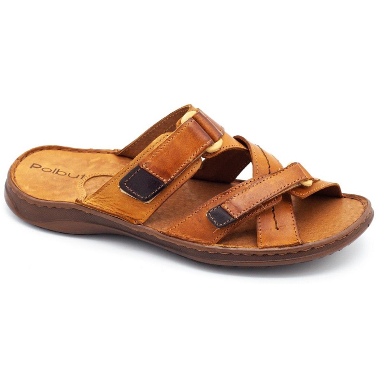 Polbut Muške papuče SA06 crvene naranča