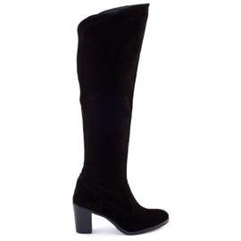 Olivier Izolirane čizme Agnes na crnom stupu crna