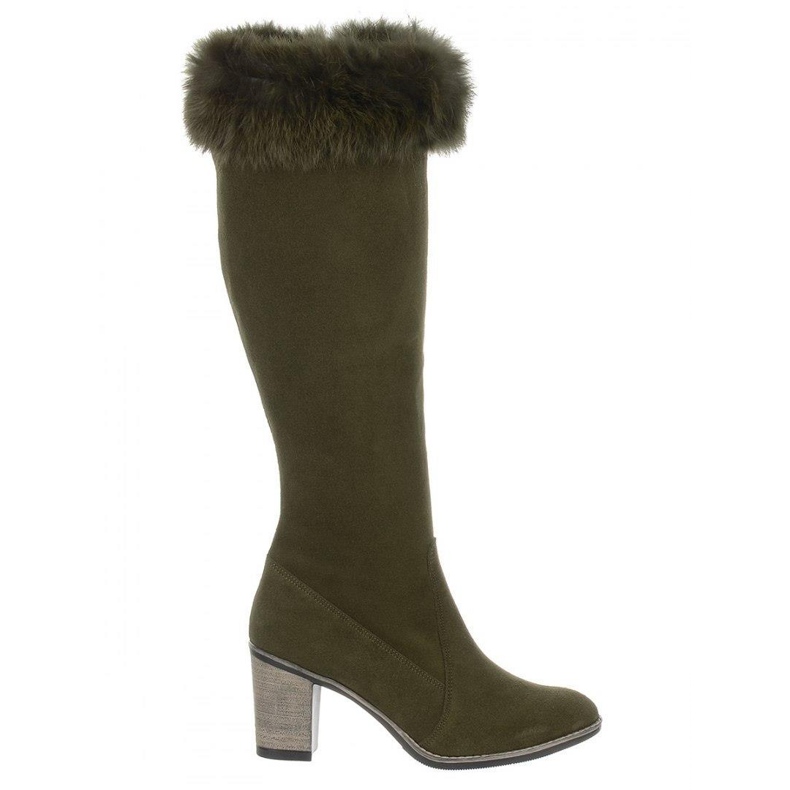 Olivier Diana izolirane čizme s krzno zeleno zelena