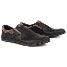 Polbut Muški Brogues 401 Summer Black crna
