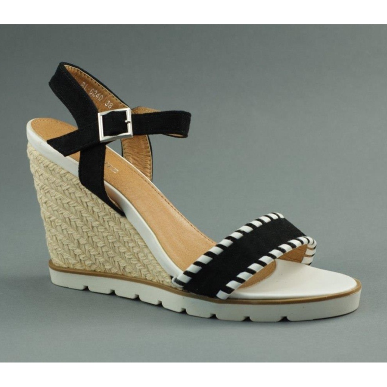 Marqullz Klinaste sandale 6240 pletene crne boje crno