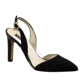 Lizard Crne sandale na visoku petu 04765 crna