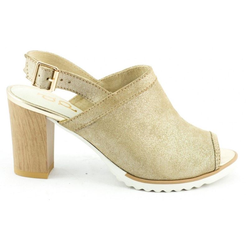 Dolce Pietro Sandale na stupu 1021 zlatne zlatna