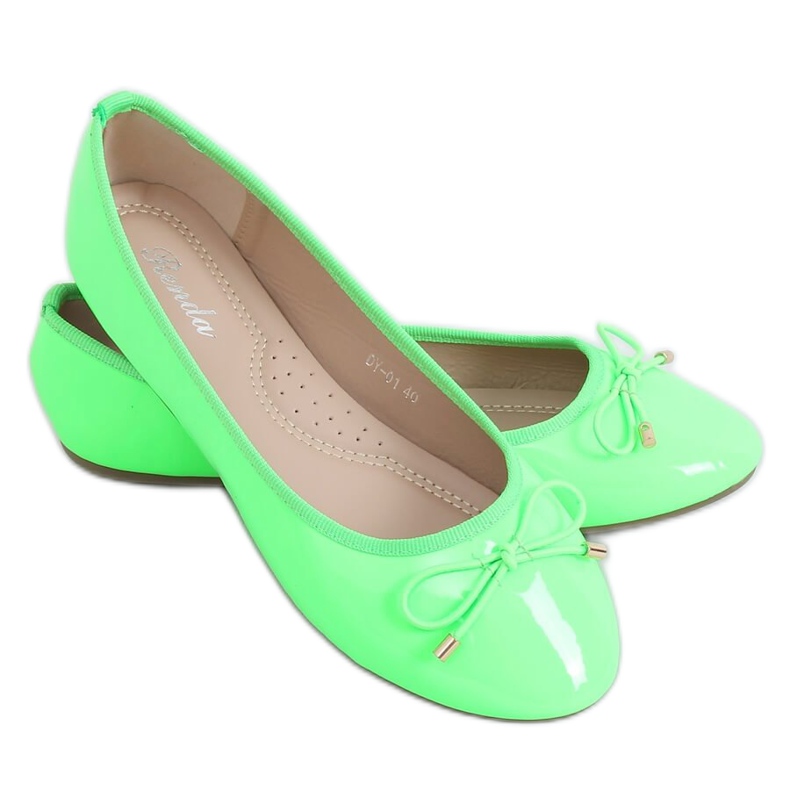 Neonsko zelene balerine DY-01 Green zelena