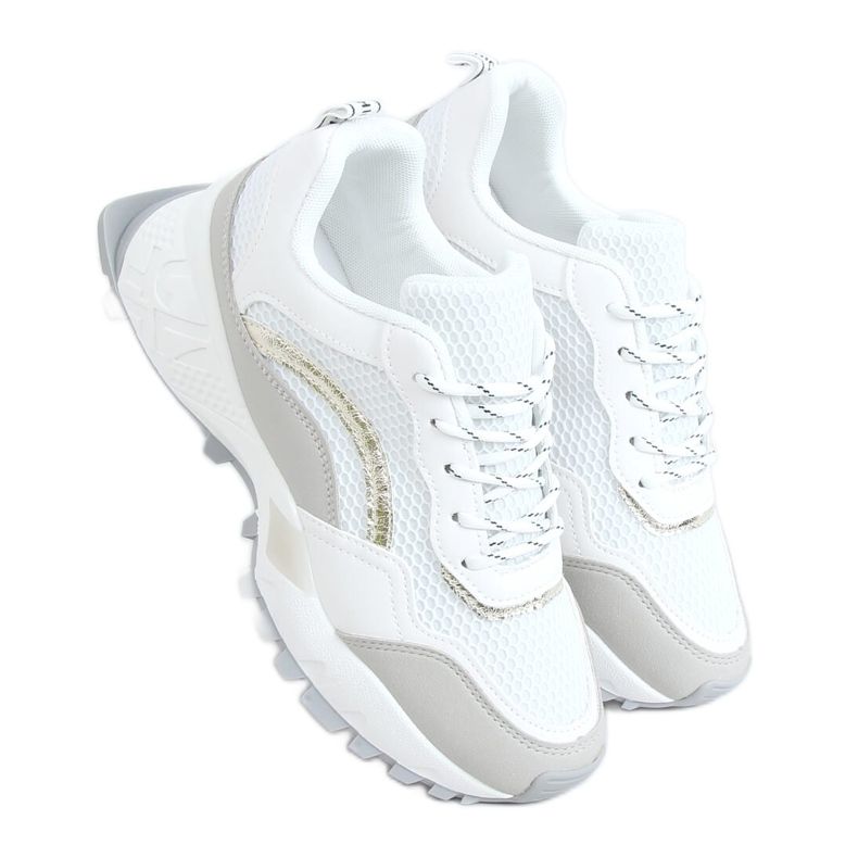 2008 Bijele i sive sportske cipele bijela siva