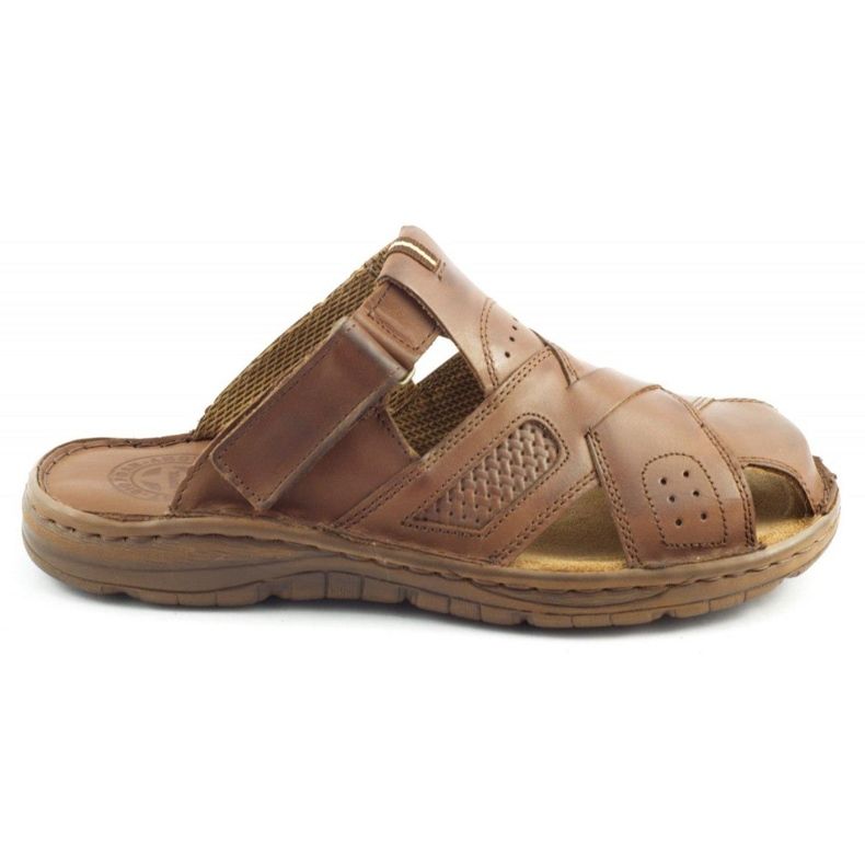 ŁUKPOL Muške papuče 868 smeđe smeđa