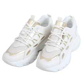 Ženske sportske cipele bež B0-551 BEIGE / GOLD
