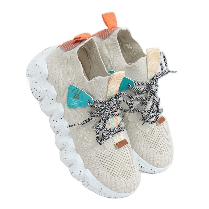 Bež sportske cipele s visokim potplatom NB387 Bež