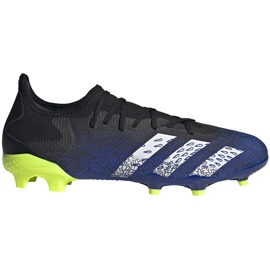 Kopačke adidas Predator Freak.3 L Fg teget plavo-crno-zelene FY0615 crna crna