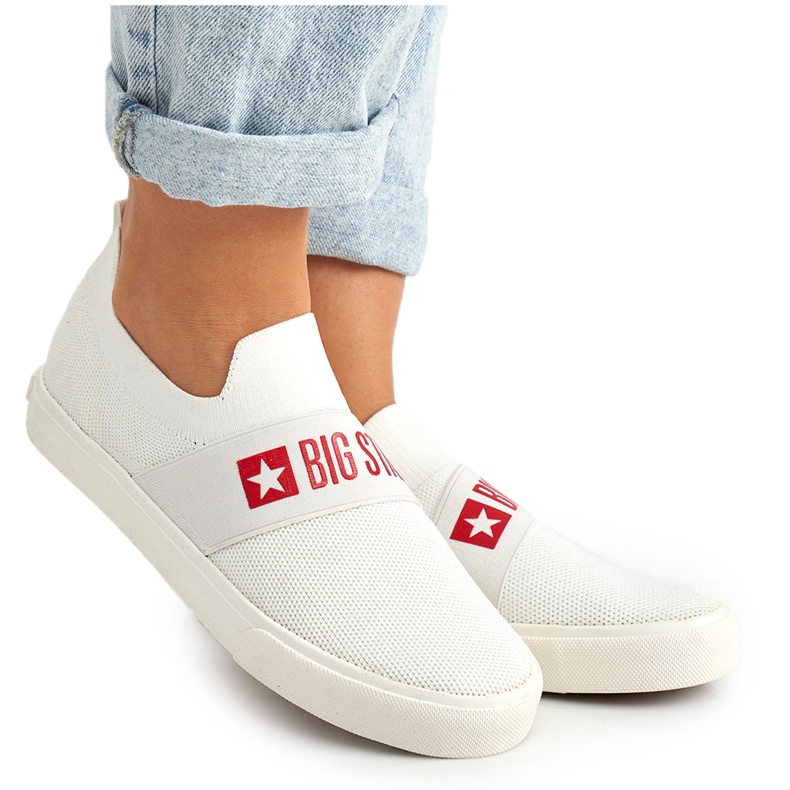 Ženske tenisice Slip-on Big Star FF274219 Bijele bijela