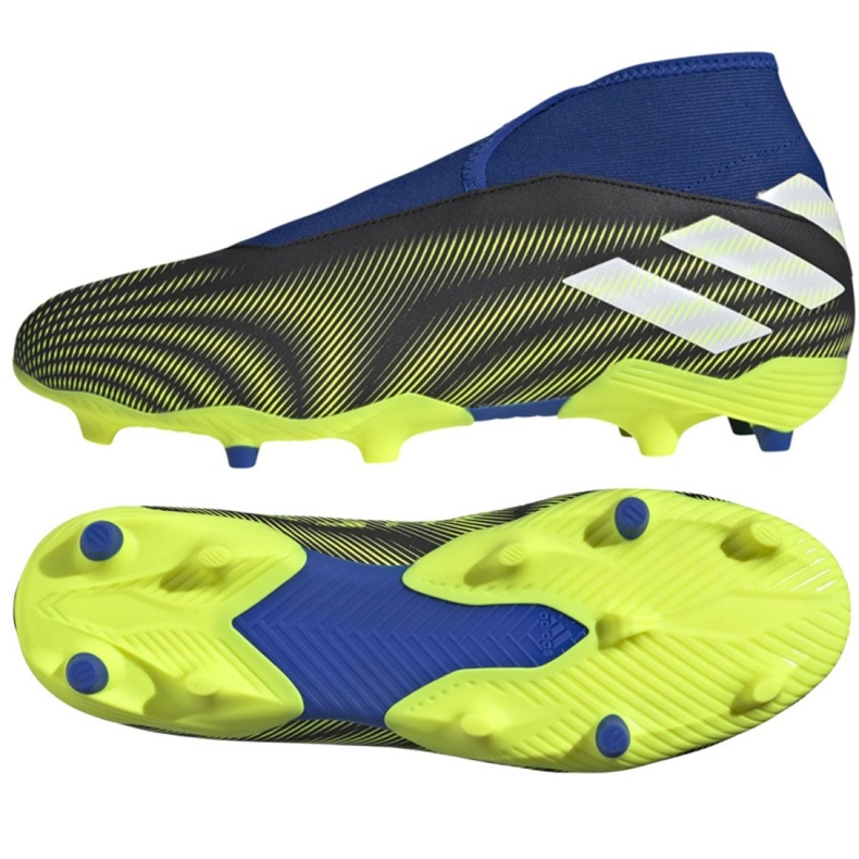 Adidas Nemeziz.3 Ll Fg M FW7411 kopačke bijela, crna, plava, žuta crno