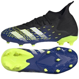 Adidas Predator Freak.3 Fg Jr FY0613 kopačke bijela, crna, kraljevska crna