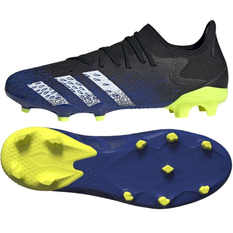 Adidas Predator Freak.3 L Fg M FY0615 kopačke bijela, crna, kraljevska crno