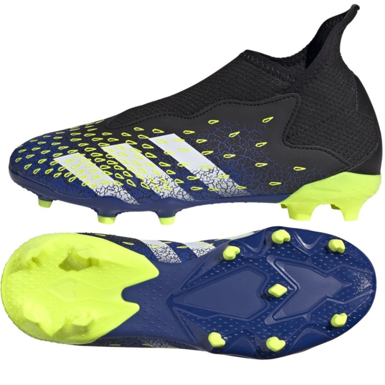 Adidas Predator Freak.3 Ll Fg Jr FY0618 kopačke bijela, crna, kraljevska crno