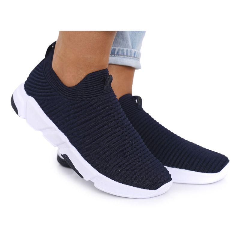 Ženske sportske cipele s klizanjem Big Star DD274464 Navy Blue plava