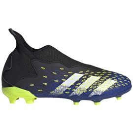 Kopačke adidas Predator Freak.3 Ll Fg crno-zeleno-tamnoplava Junior FY0618 crna crna
