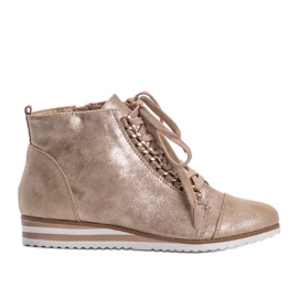 Bež tenisice 15A8617 zlatna