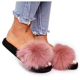 PS1 Ženske papuče s krznom Pink Pink Belmondo ružičasta