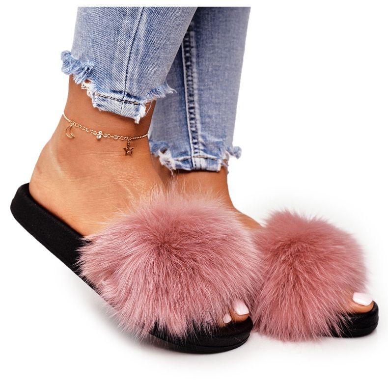 PS1 Ženske papuče s krznom Pink Pink Belmondo ružičasta