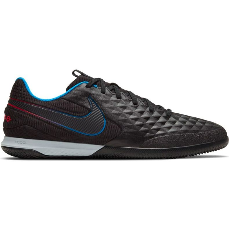 Nike React Tiempo Legend 8 Pro Ic nogometne cipele crne AT6134 090 crno crno