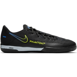 Nike React Phantom Gt Pro Ic nogometne cipele crne CK8463 090 crno crno