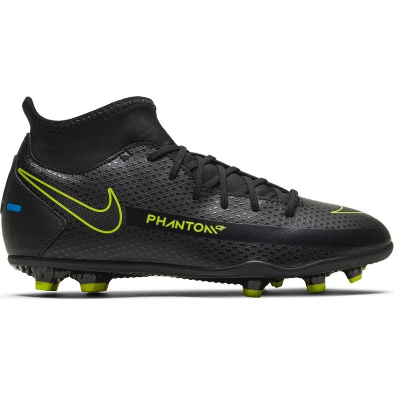 Nike Phantom Gt Club Df FG / MG Junior CW6727 090 nogometne cipele crno crno