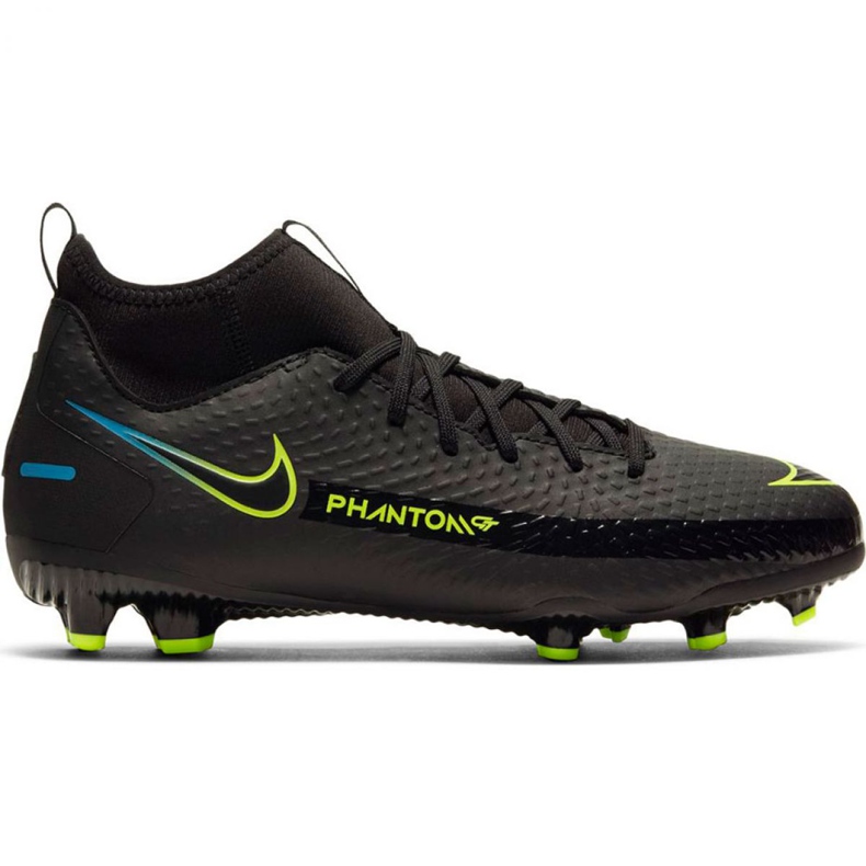 Nike Phantom Gt Academy Df FG / MG Jr CW6694-090 nogometne cipele crno crno