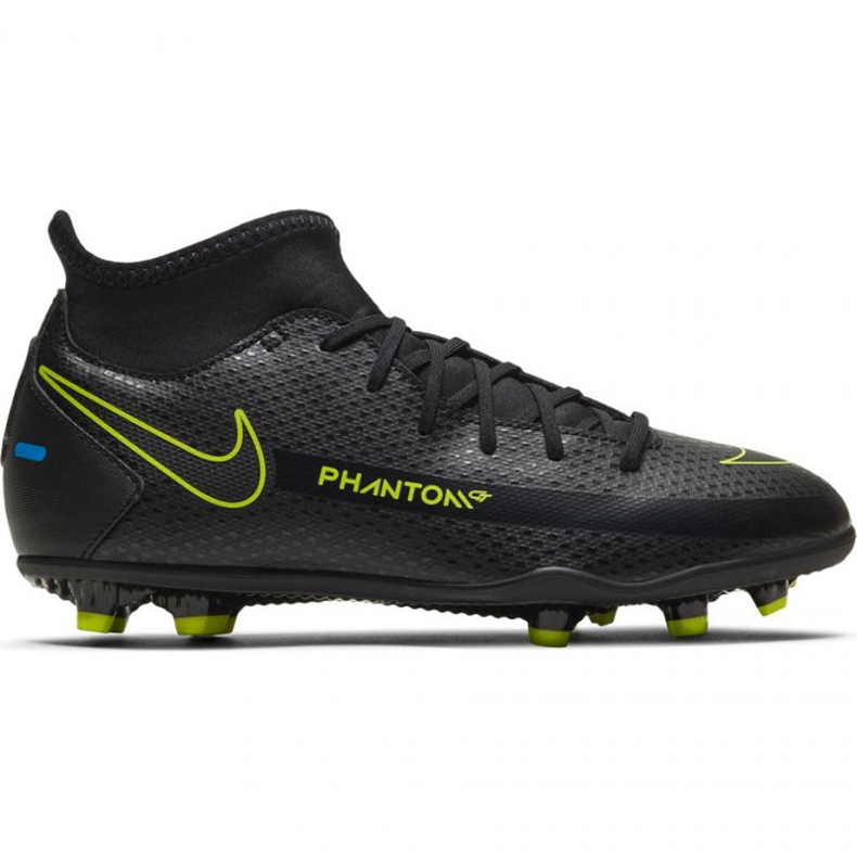 Nike Phantom Gt Club Df FG / MG Jr CW6727-090 nogometne cipele crno crno