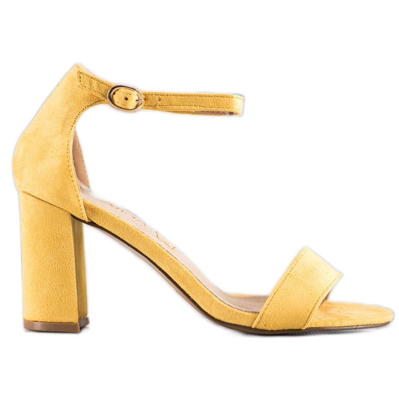 Sabatina Žute sandale na šanku žuta boja