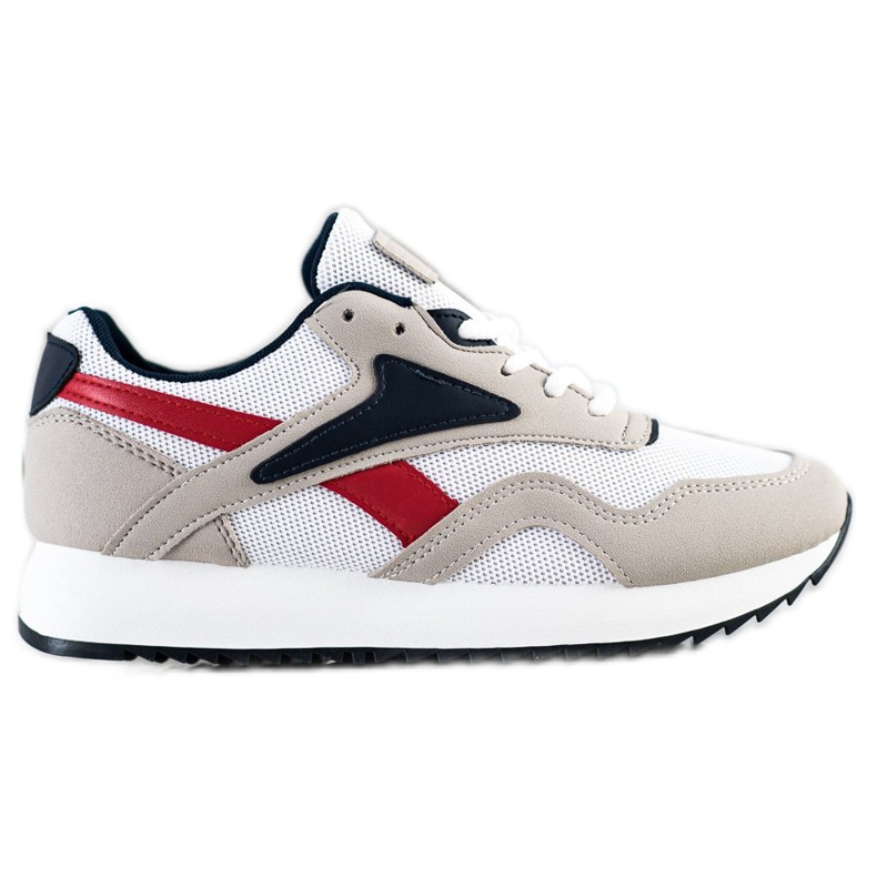 SHELOVET Sportske cipele s mrežom bijela crvena siva