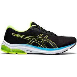 Asics Gel-Pulse 12 crne i zelene muške tenisice za trčanje 1011A844 006 crna zelena