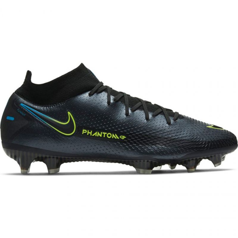 Nike nogometne cipele Phantom Gt Elite Dynamic Fit Fg M CW6589-090 crni metal crno