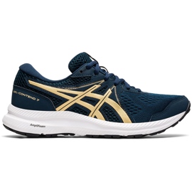 Ženske cipele Asics Gel-Contend 7 tamnoplava 1012A911 401 zlatni