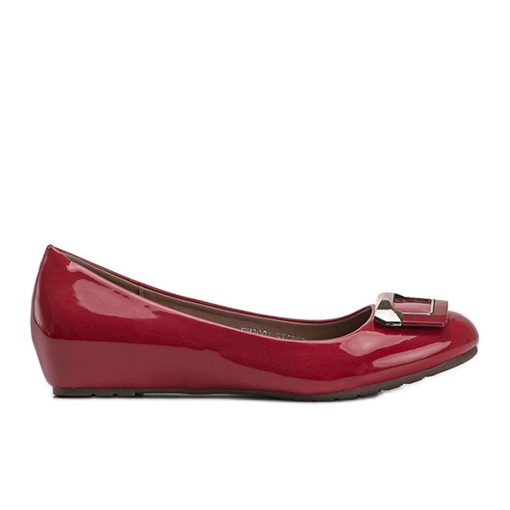 Crveno lakirane balerinke Lillie crvena