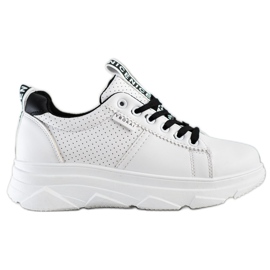 SHELOVET Tenisice na bijeloj lijepoj platformi bijela