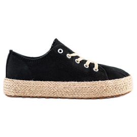 Kylie Elegantne espadrile crna