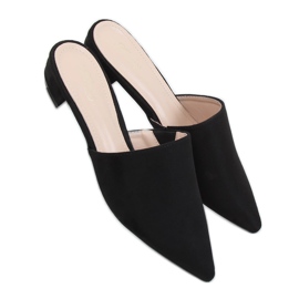 Crne papuče od badema MM-799 Crne crno