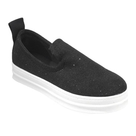 Love Slip-On crne tenisice na klizanju crna