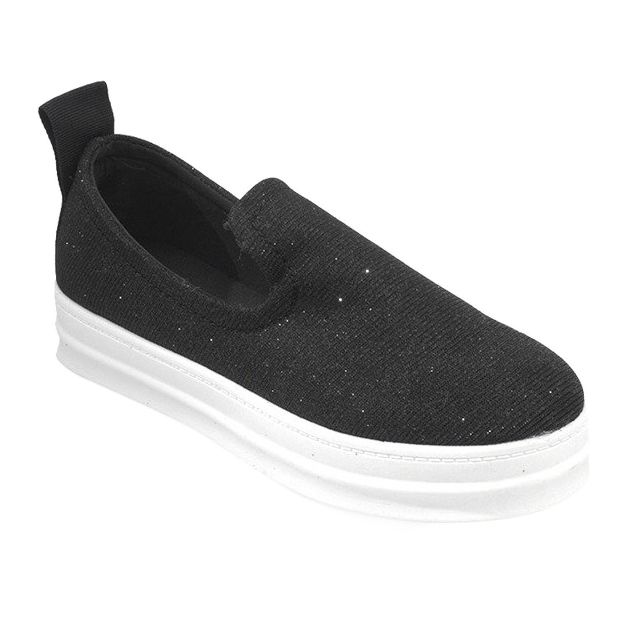 Love Slip-On crne tenisice na klizanju crno
