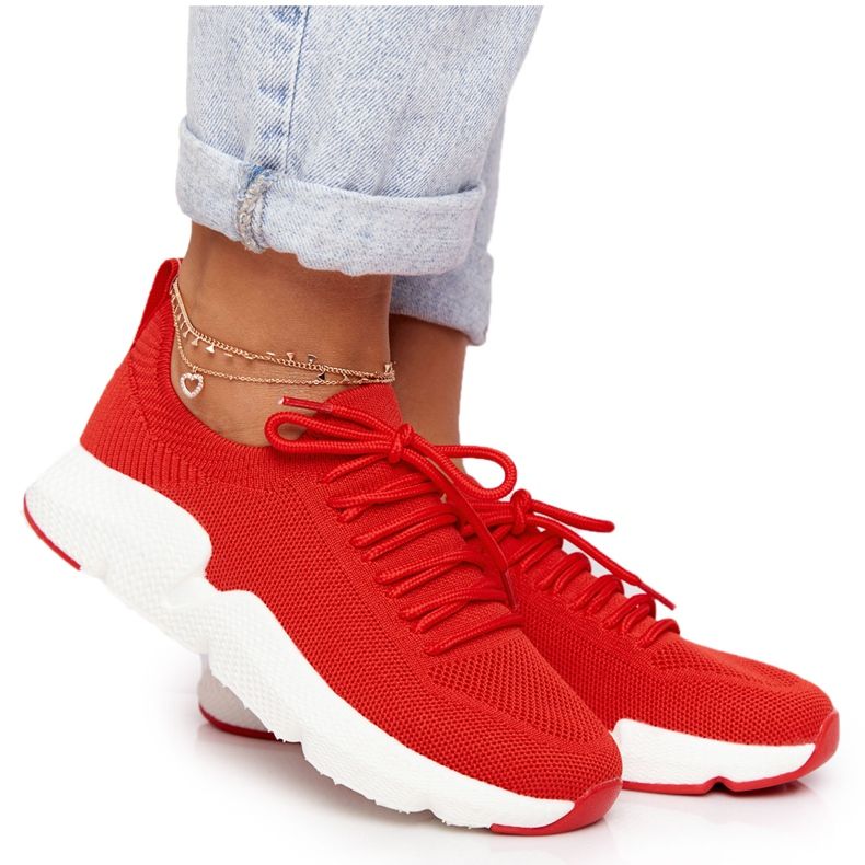 Ženske sportske cipele na klizanje Big Star DD274580 Crvena