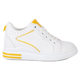 SHELOVET Bijele cipele sa skrivenim klinom bijela