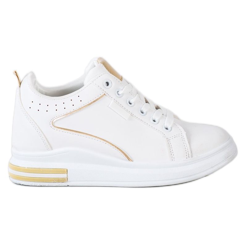 SHELOVET Bijele cipele sa skrivenim klinom bijela